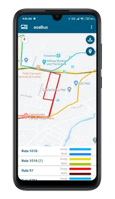 EseBus Ruta de buses SV android App screenshot 0