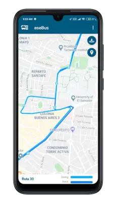 EseBus Ruta de buses SV android App screenshot 4